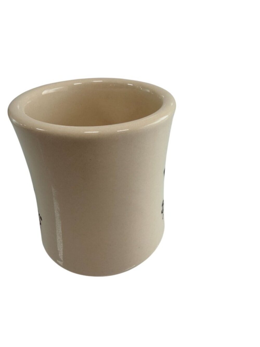 Vintage Barnies Coffee & Tea Co. Beige Ceramic Mug Logo 8oz THICK - Picture 4 of 6